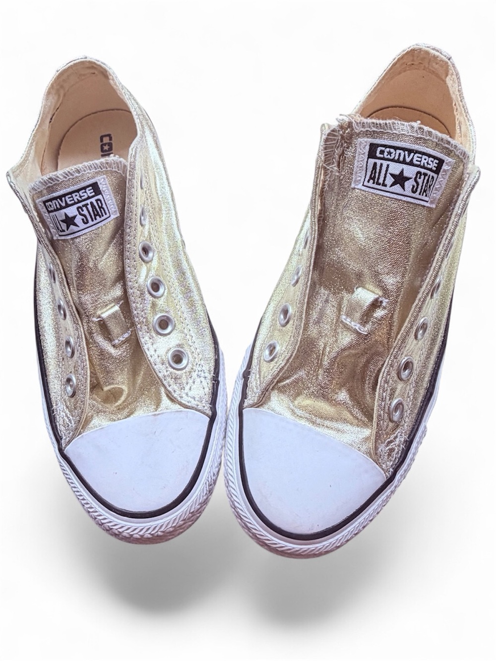 EUC Converse Chuck Taylor All Star Ox Metallic Sunset Glow SzWomen’s 10- Mens 8